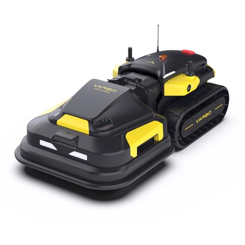 YARBO Robot Lawn Mower for Large Yard up to 6 Acres, Hands Free Operation, Perimeter Wire Free, Modular Design, 1.2"-4.0" Cutting Height, 70% Slopes, Auto Recharging, AI Vision & RTK for Navigation