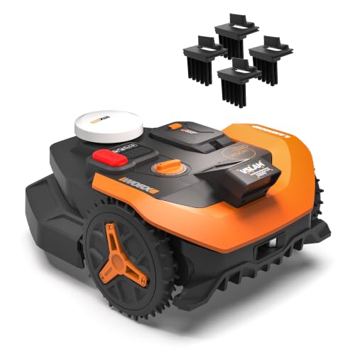 Product image for WORX Robot Lawn Mower for 1/4 Acre, Wire-Free with Brushes