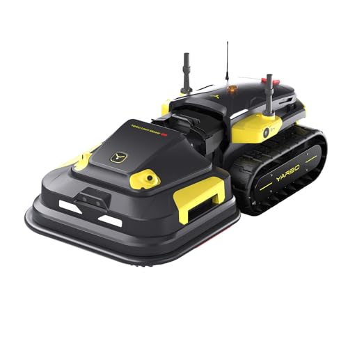 YARBO Robot Lawn Mower Pro with Modular Design for Large Yard up to 6 Acres, Perimeter Wire Free APP Control Robotic Lawnmower with 0.8"-4.0" Cutting Height, AI Vision & RTK for Navigation