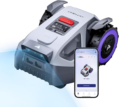 ANTHBOT M5 Robot Lawn Mower 1/8 Acre, Dual Vision+Full-Band RTK Roboti — Our hands-on testing setup for robot lawn mower features 