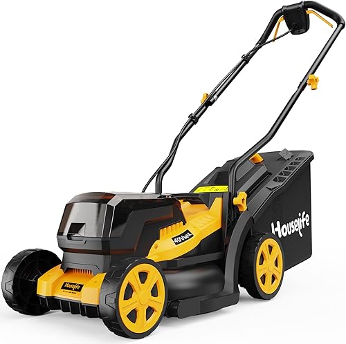 40V Cordless Lawn Mower Compatible with Dewalt 2x20V MAX Battery, 14 I — Our recommended configuration for best results